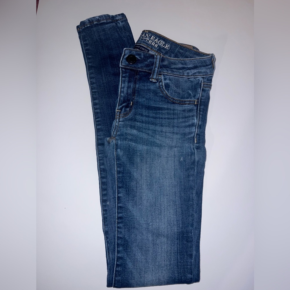 american eagle skinny jeans size 0 long